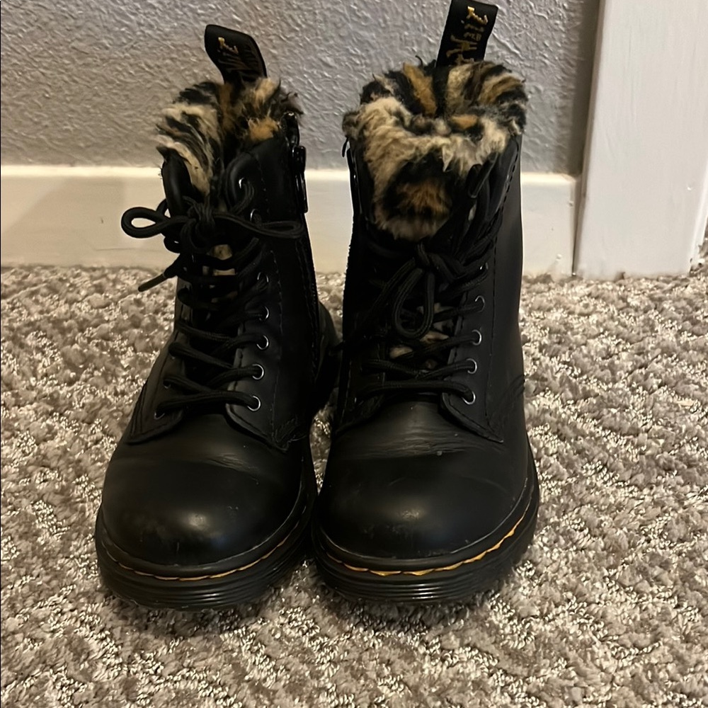 Dr. Marten toddler leopard Boots